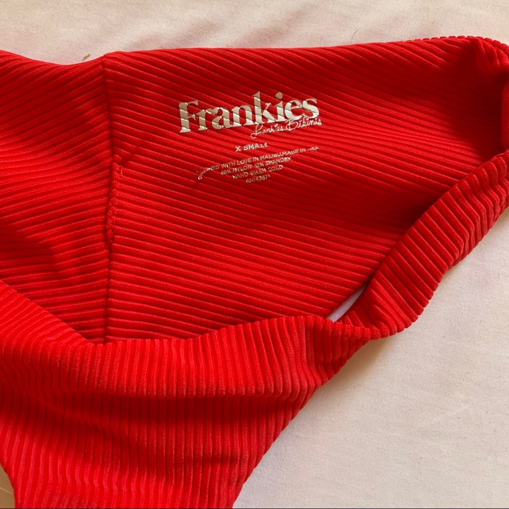 Frankie’s Bikini Greer Bottom in Red XS